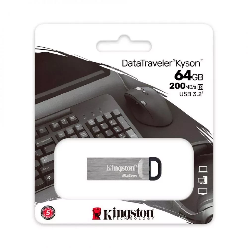 Memoria metalica usb 64GB Kingston