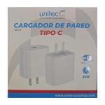 Cargador Tipo C Carga Rapida 20w Chr-099 Unitec