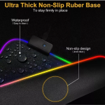 Tapete Pad Mouse Gamer Rgb Almohadilla Largo 35x25